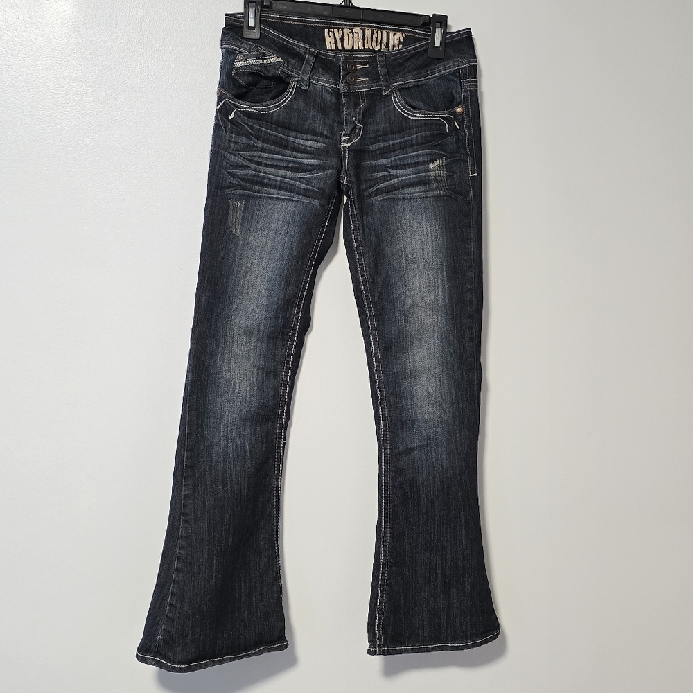 NWOT Hydraulic Denim Jeans Women's Size 7/8 Metro Flare - Picture 1 of 15